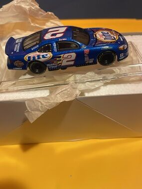 Diecast Miller Lite #2 Blue NASCAR Stock Car